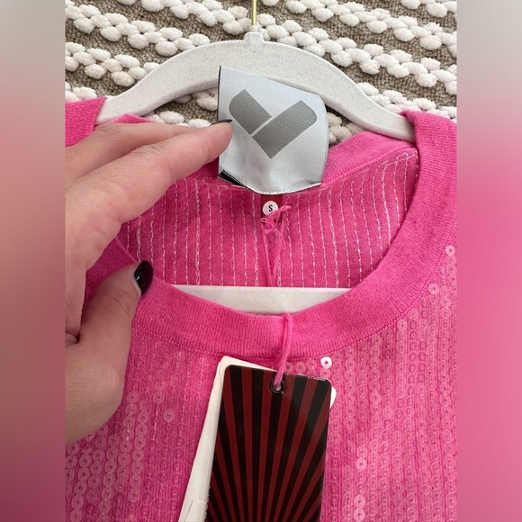 Happy sheep sweater top size small, pink! NWT - Picture 5 of 10